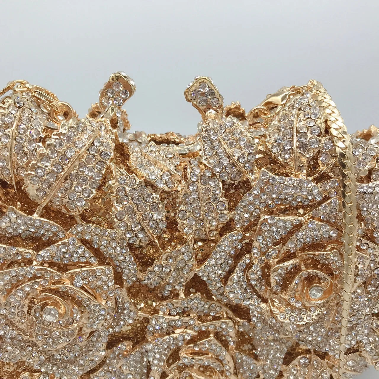 Crystal Rose Evening Clutch