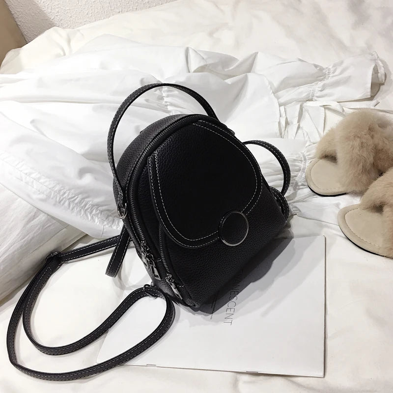 Soft Leather Mini Backpack