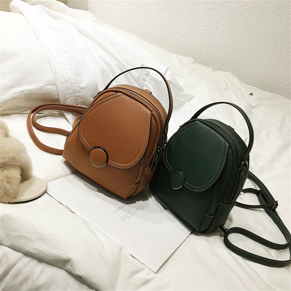 Soft Leather Mini Backpack