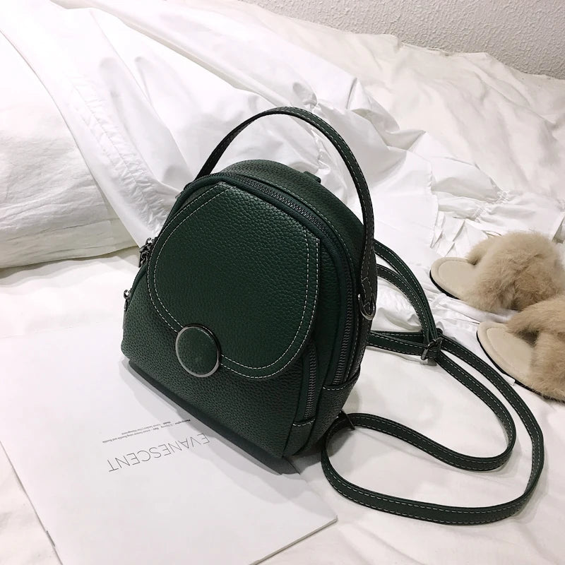 Soft Leather Mini Backpack