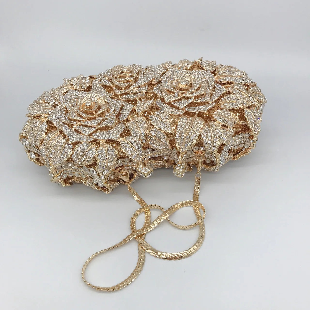 Crystal Rose Evening Clutch