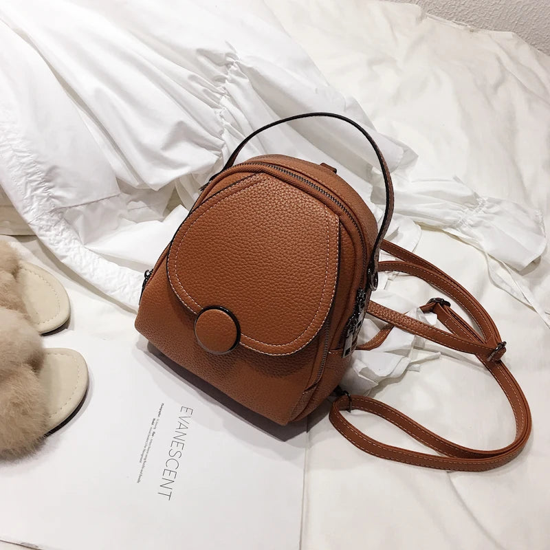Soft Leather Mini Backpack