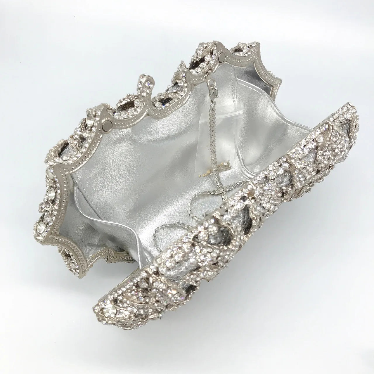 Crystal Rose Evening Clutch