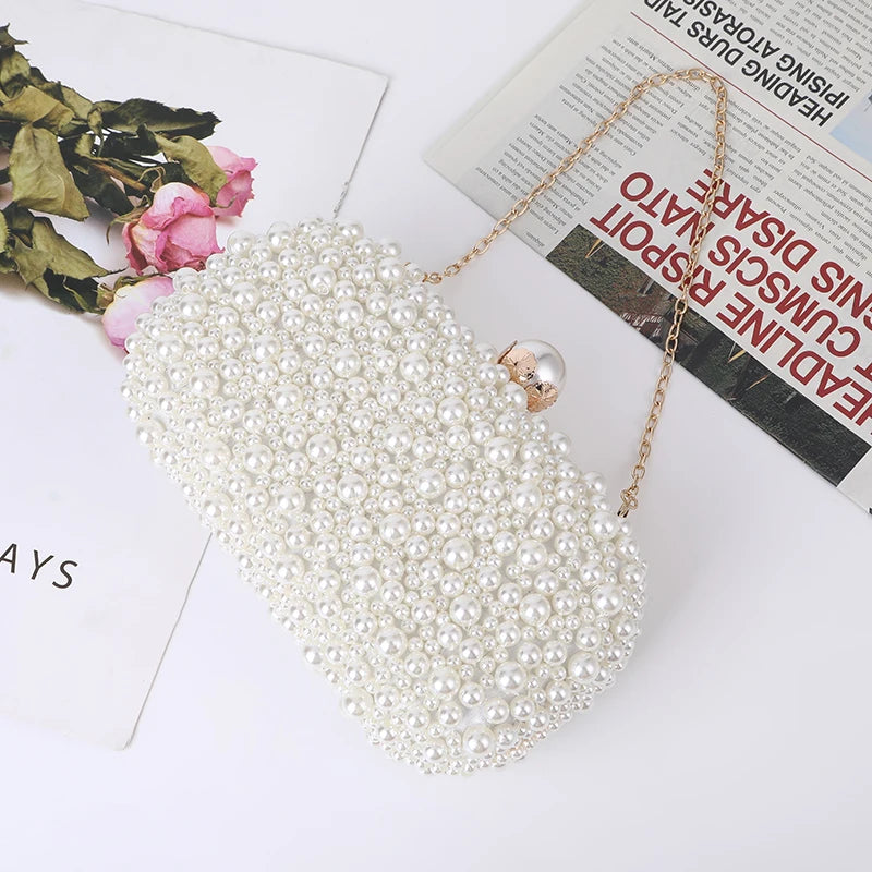 Pearl Embellished Clutch