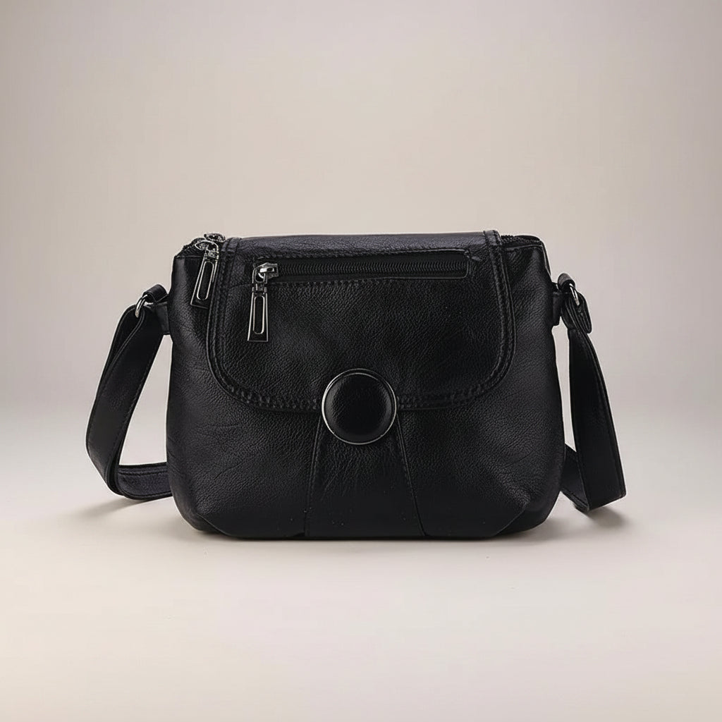 Washed Leather Mini Crossbody