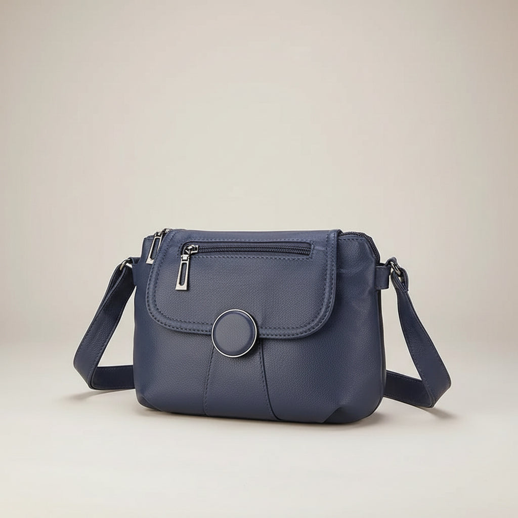 Washed Leather Mini Crossbody