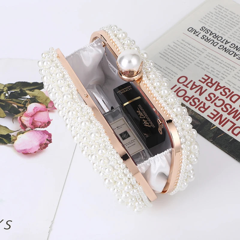 Pearl Embellished Clutch