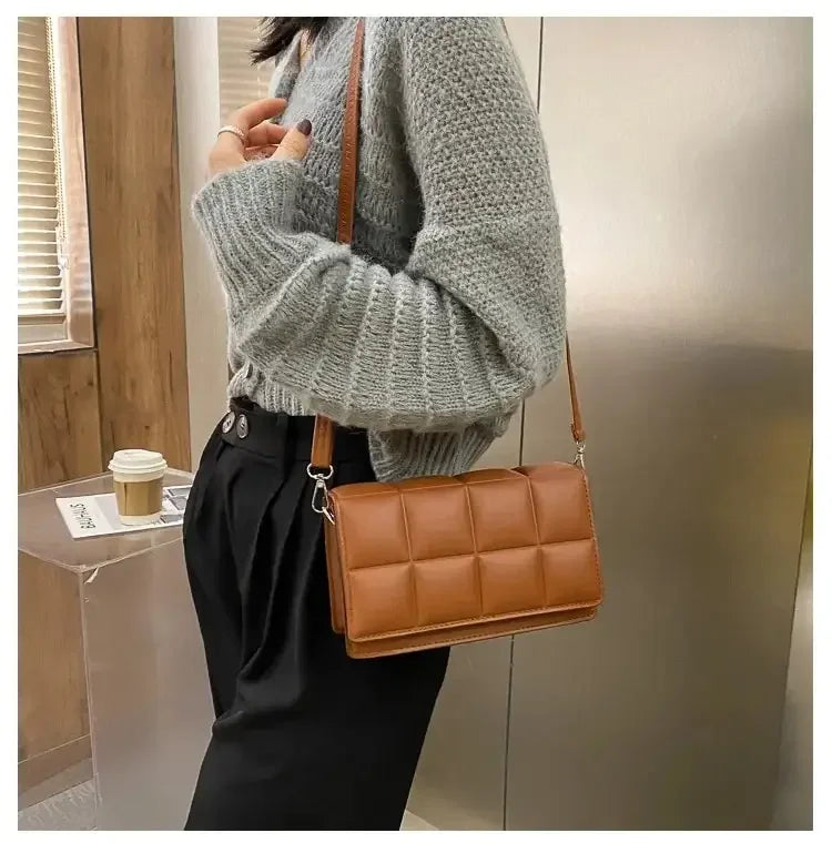 Quilted Flap Crossbody Bag