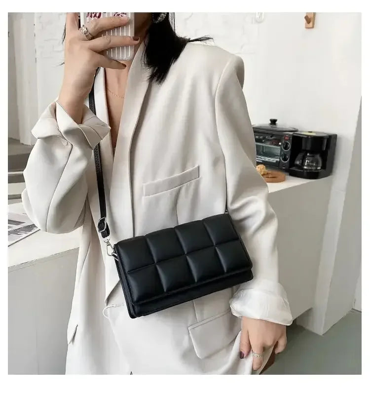 Quilted Flap Crossbody Bag