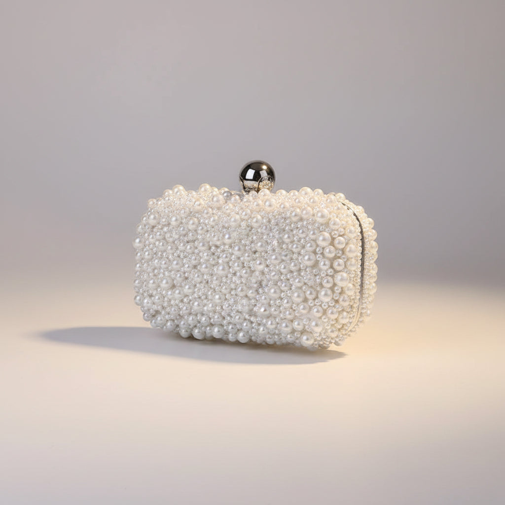 Pearl Embellished Clutch