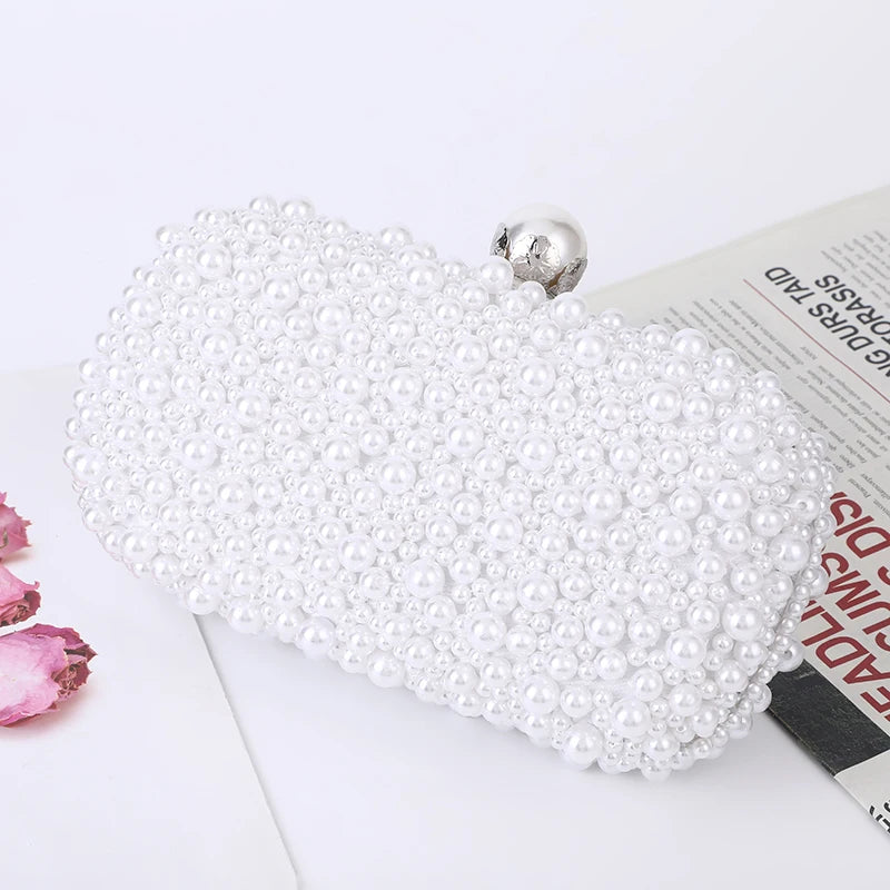 Pearl Embellished Clutch