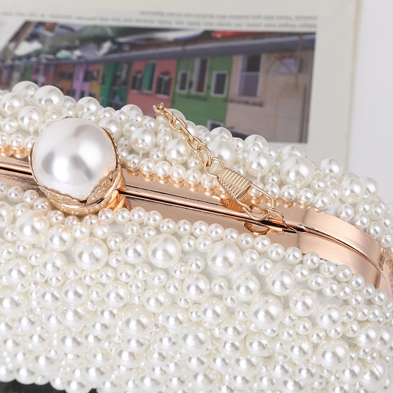 Pearl Embellished Clutch