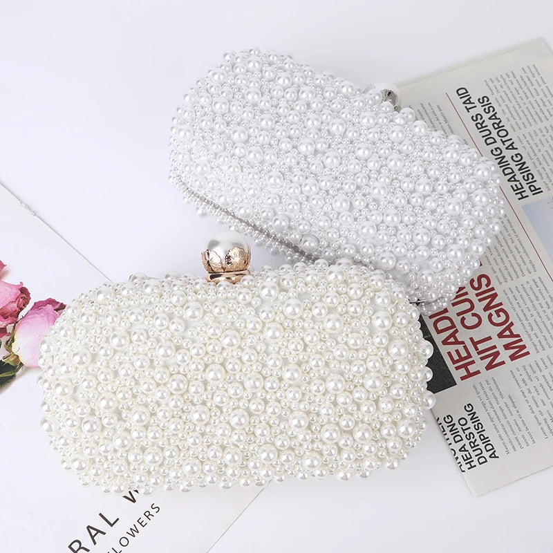 Pearl Embellished Clutch