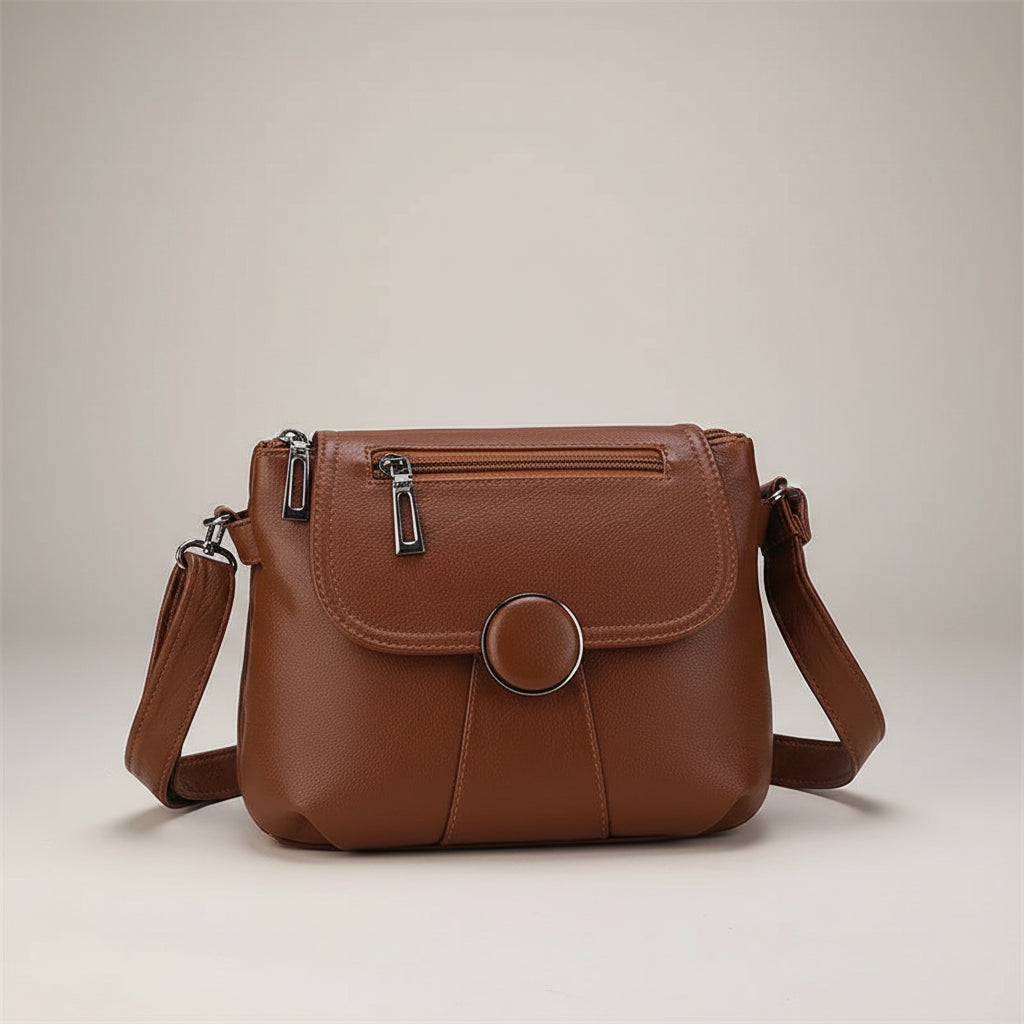Washed Leather Mini Crossbody
