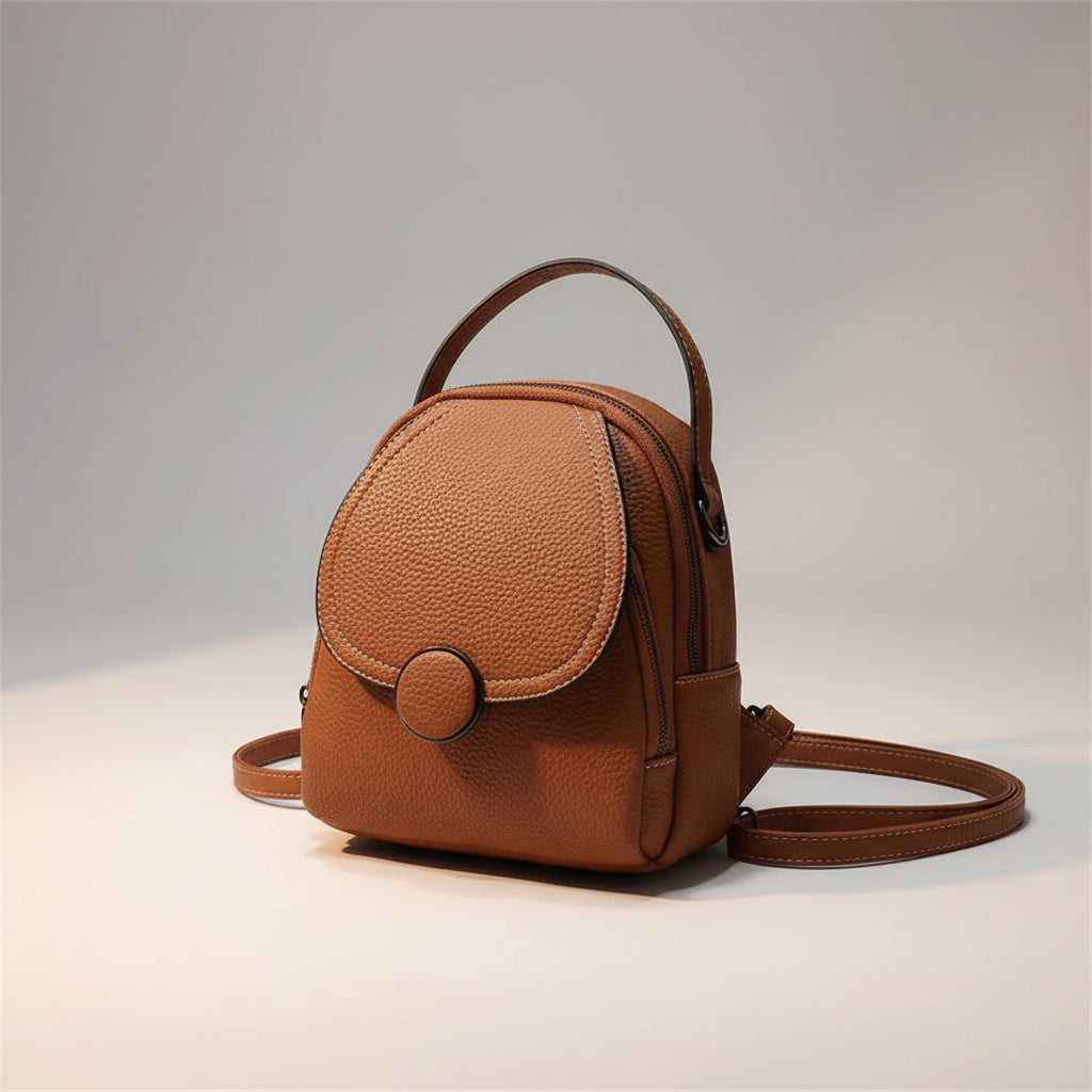Soft Leather Mini Backpack