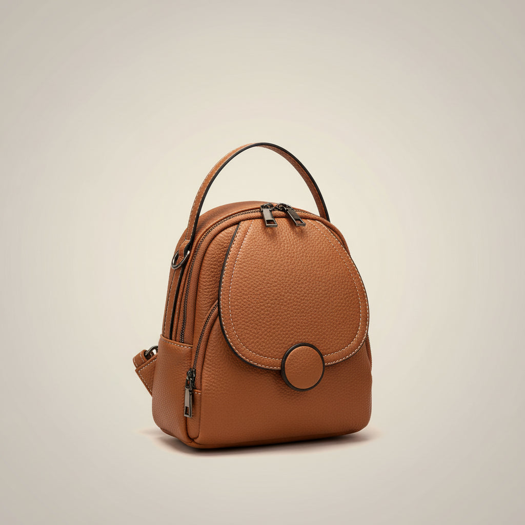 Soft Leather Mini Backpack