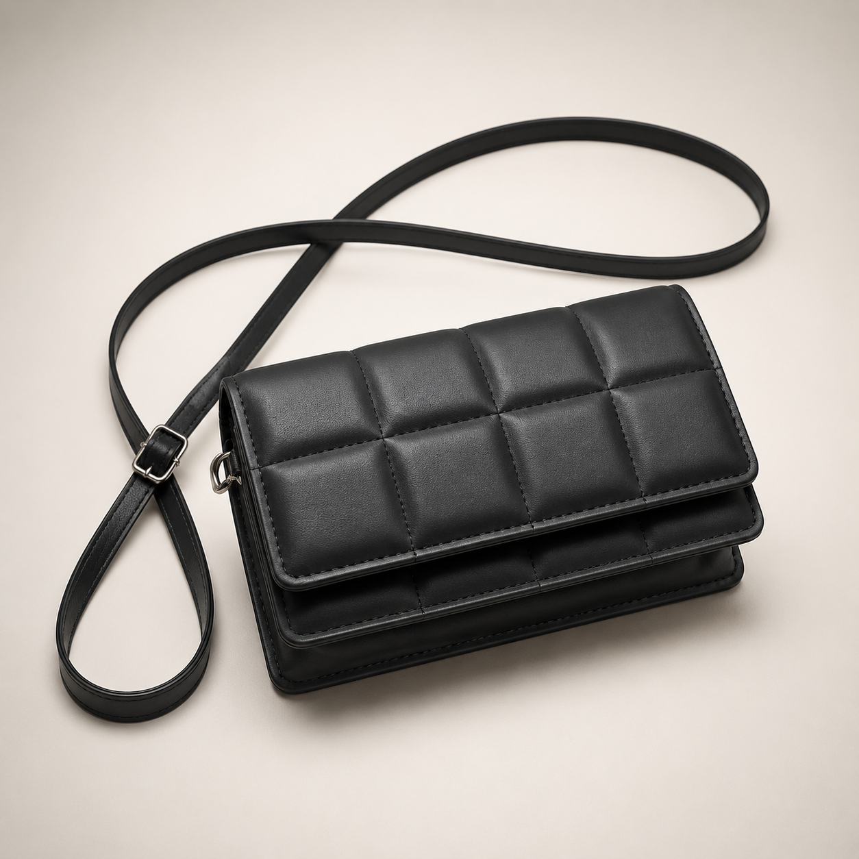 Quilted Flap Crossbody Bag